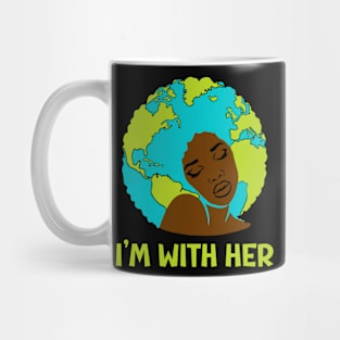 Black Mother Earth Goddess Earth Day 2024 Mug